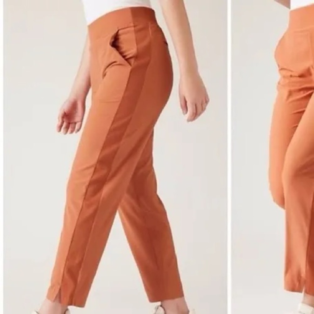 Athleta Women's Ankle Pants in Warm Orange